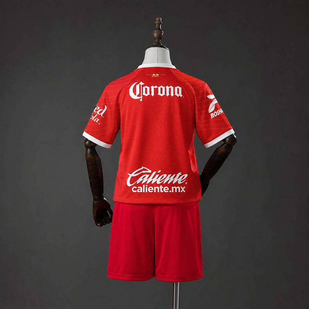Camiseta + Short Deportivo Toluca Local 26/27 Niños