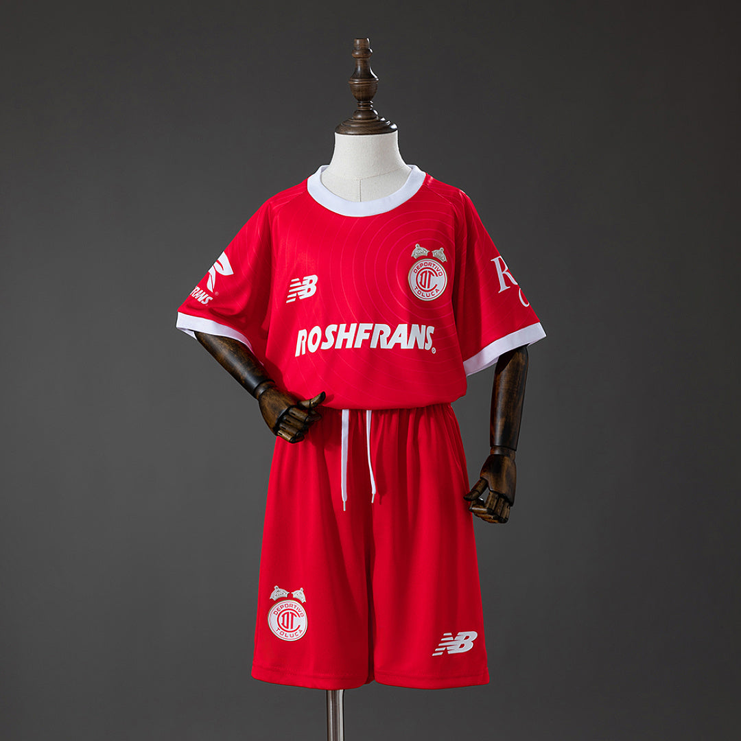 Camiseta + Short Deportivo Toluca Local 26/27 Niños