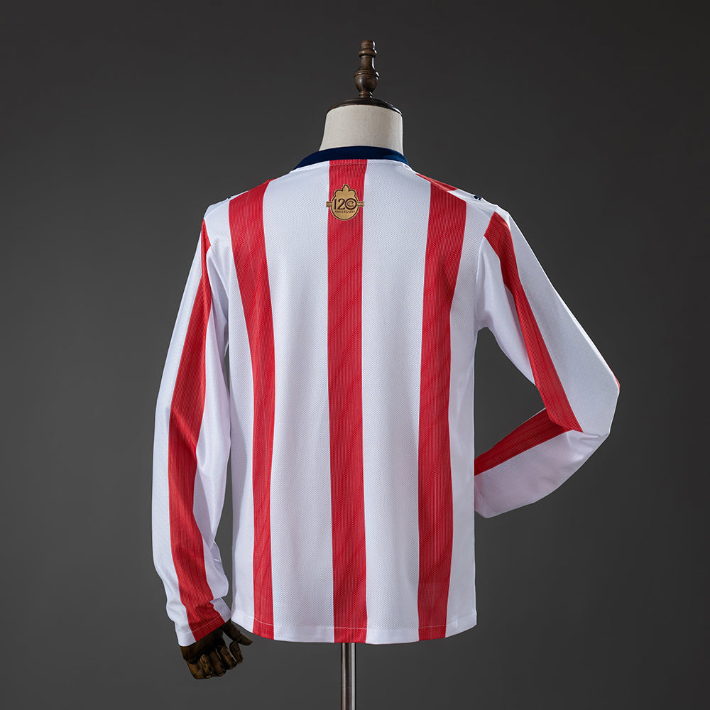 Camiseta Chivas de Guadalajara Local Manga Larga 120 Aniversario Adultos