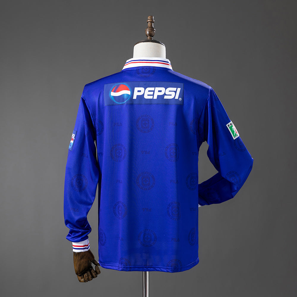 Camiseta Cruz Azul Local Manga Larga 1998 Adultos