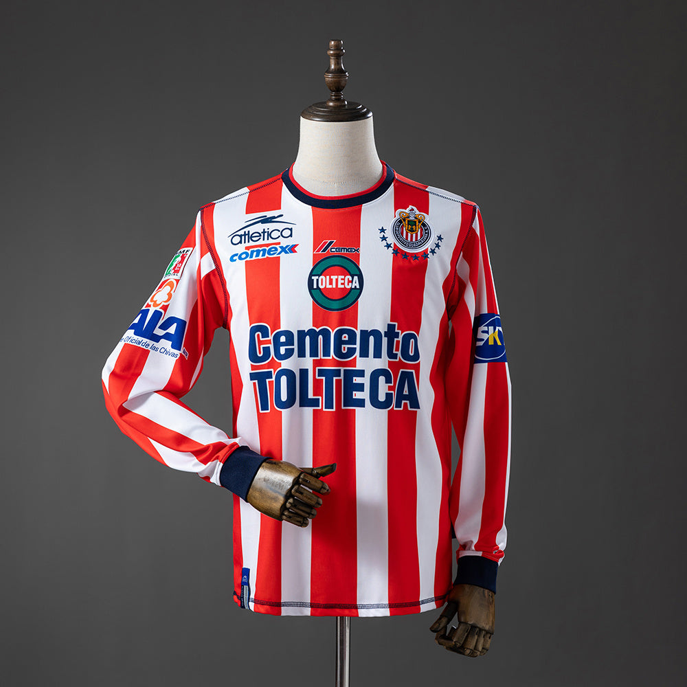 Camiseta Chivas de Guadalajara Local Manga Larga 2002/03 Adultos
