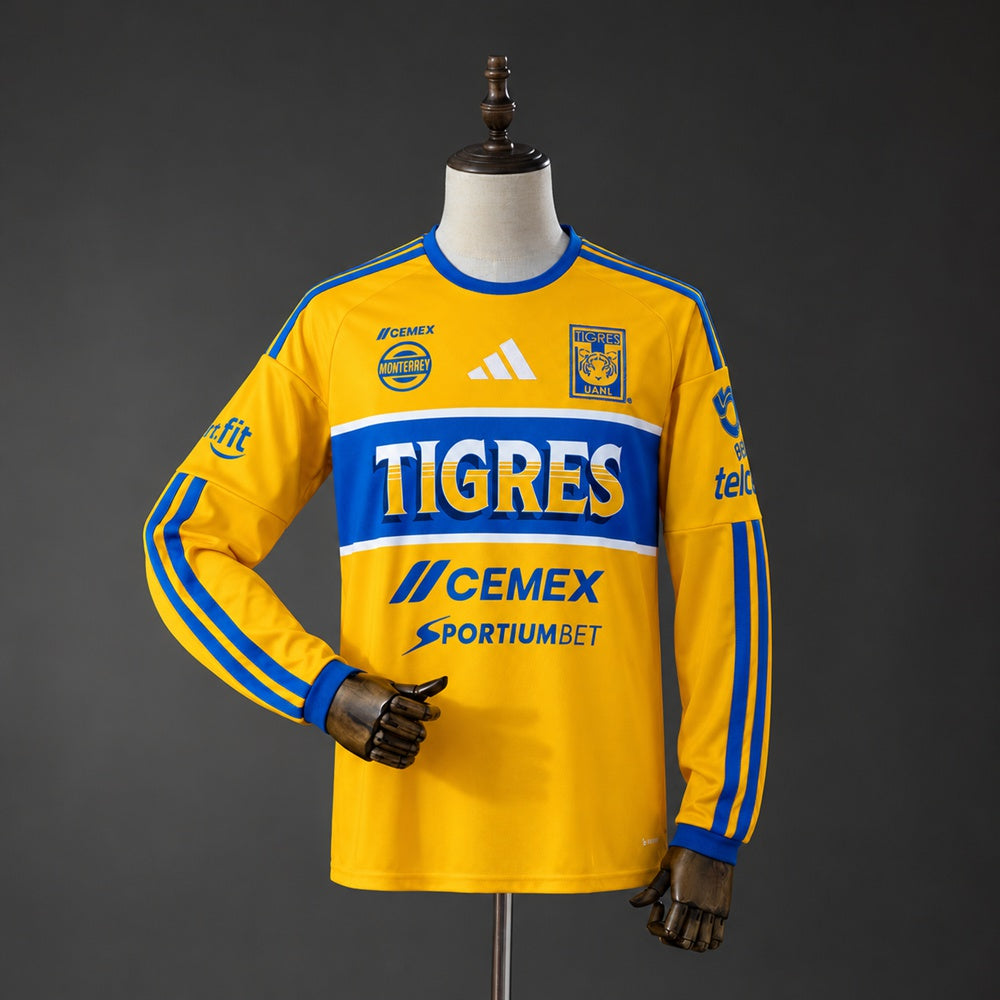 Camiseta Tigres UANL Local Manga Larga 26/27 Adultos