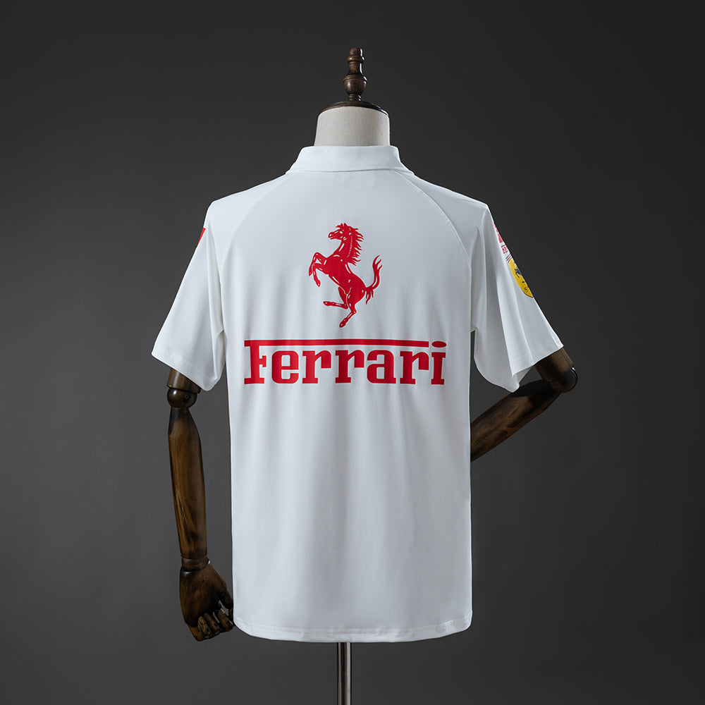 Camiseta Polo Scuderia Ferrari F1 2025 White
