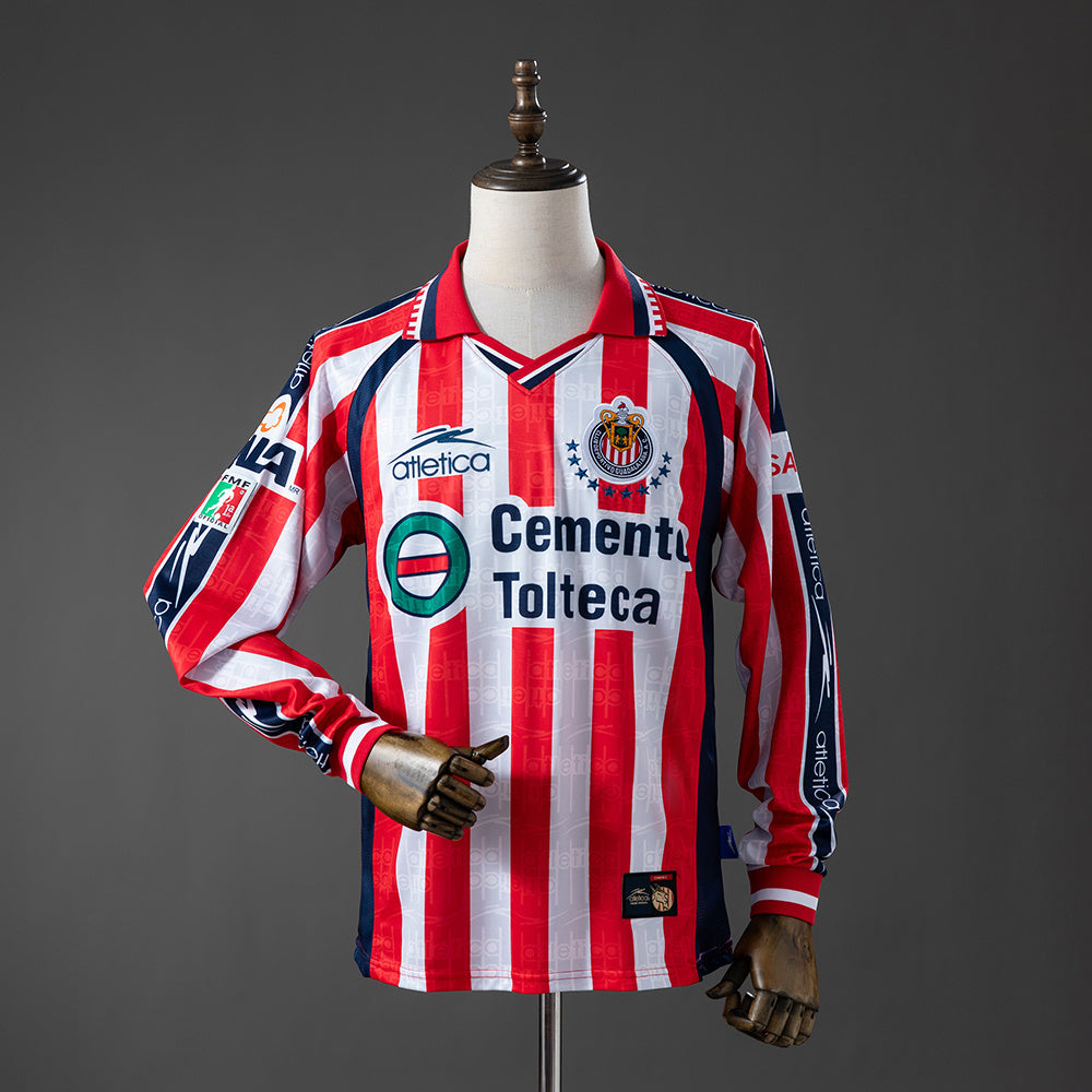 Camiseta Chivas de Guadalajara Local Manga Larga 1999/00 Adultos
