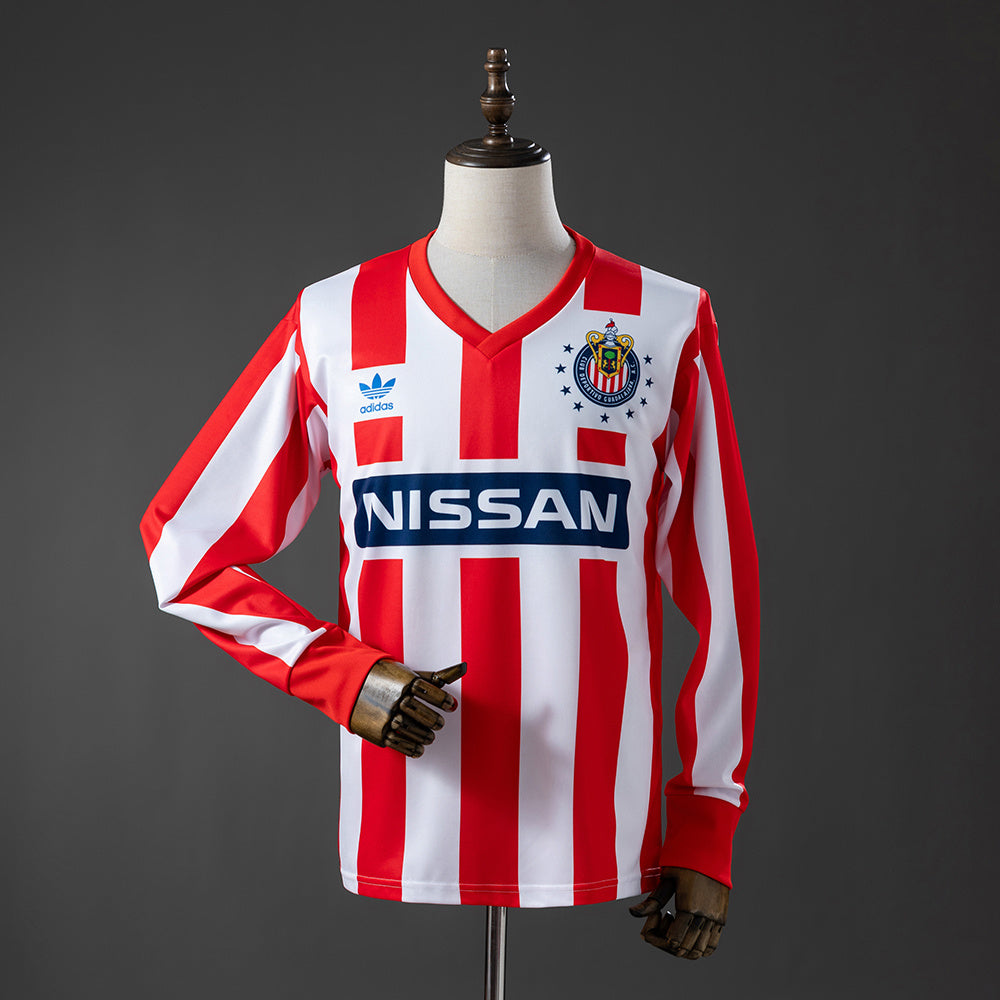 Camiseta Chivas de Guadalajara Local Manga Larga 1990/91 Adultos