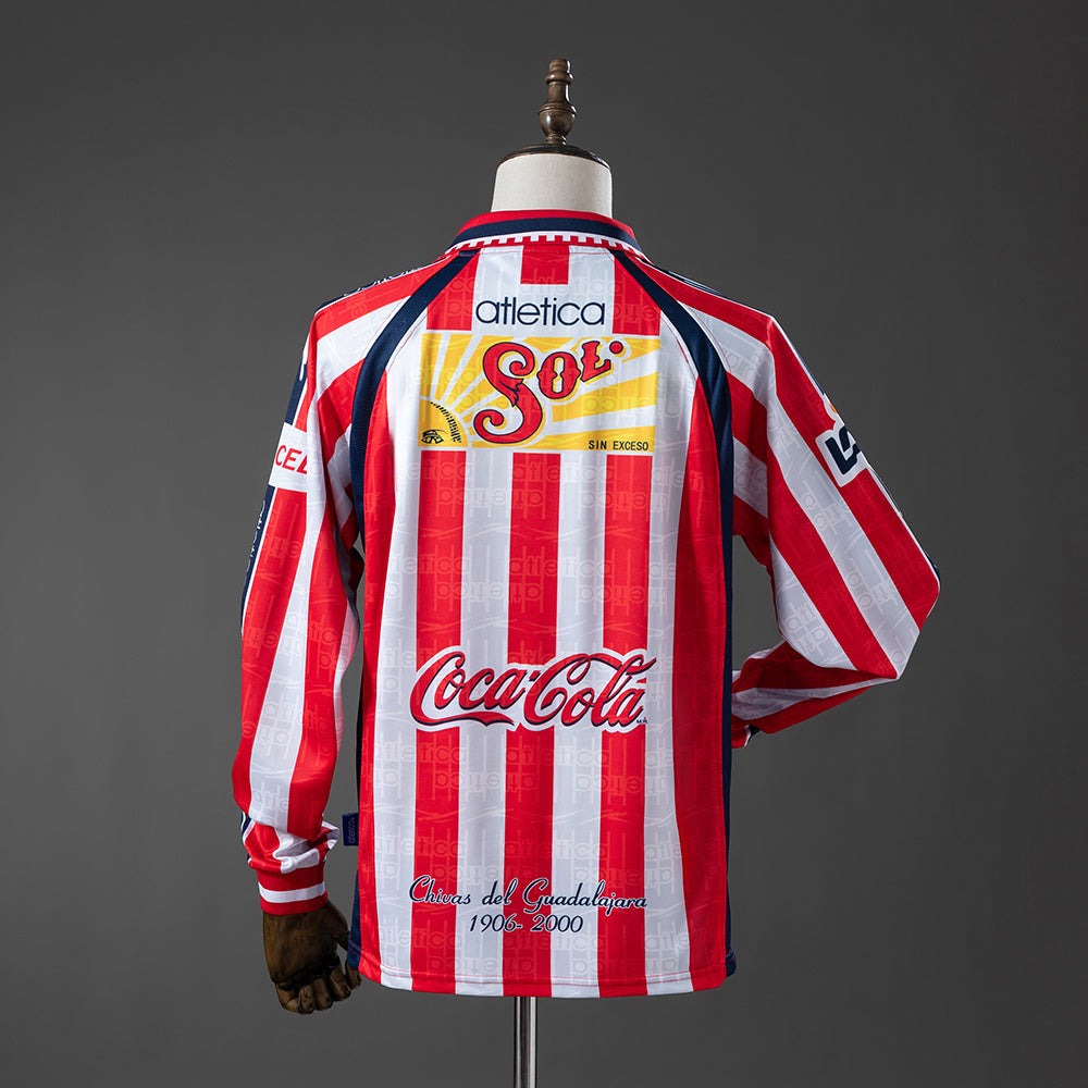 Camiseta Chivas de Guadalajara Local Manga Larga 1999/00 Adultos
