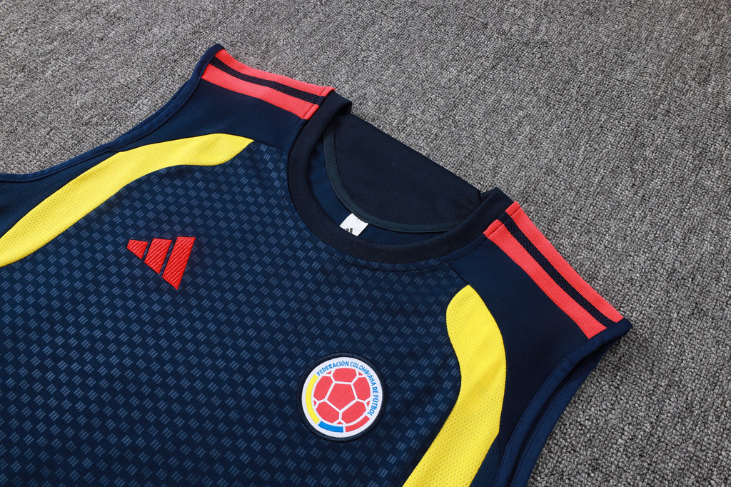 Camiseta Colombia Entrenamiento Sin Mangas Black 26/27 Adultos