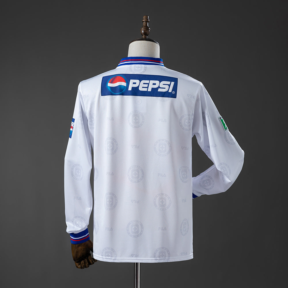 Camiseta Cruz Azul Visitante Manga Larga 1998 Adultos