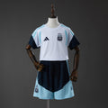 Camiseta + Short Argentina Entrenamiento Blanco 26/27 Niños