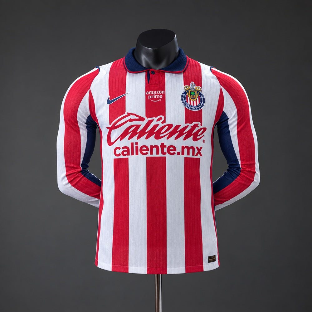 Camiseta Chivas de Guadalajara Manga Larga Local 26/27 Adultos [PLAYER VERSION]