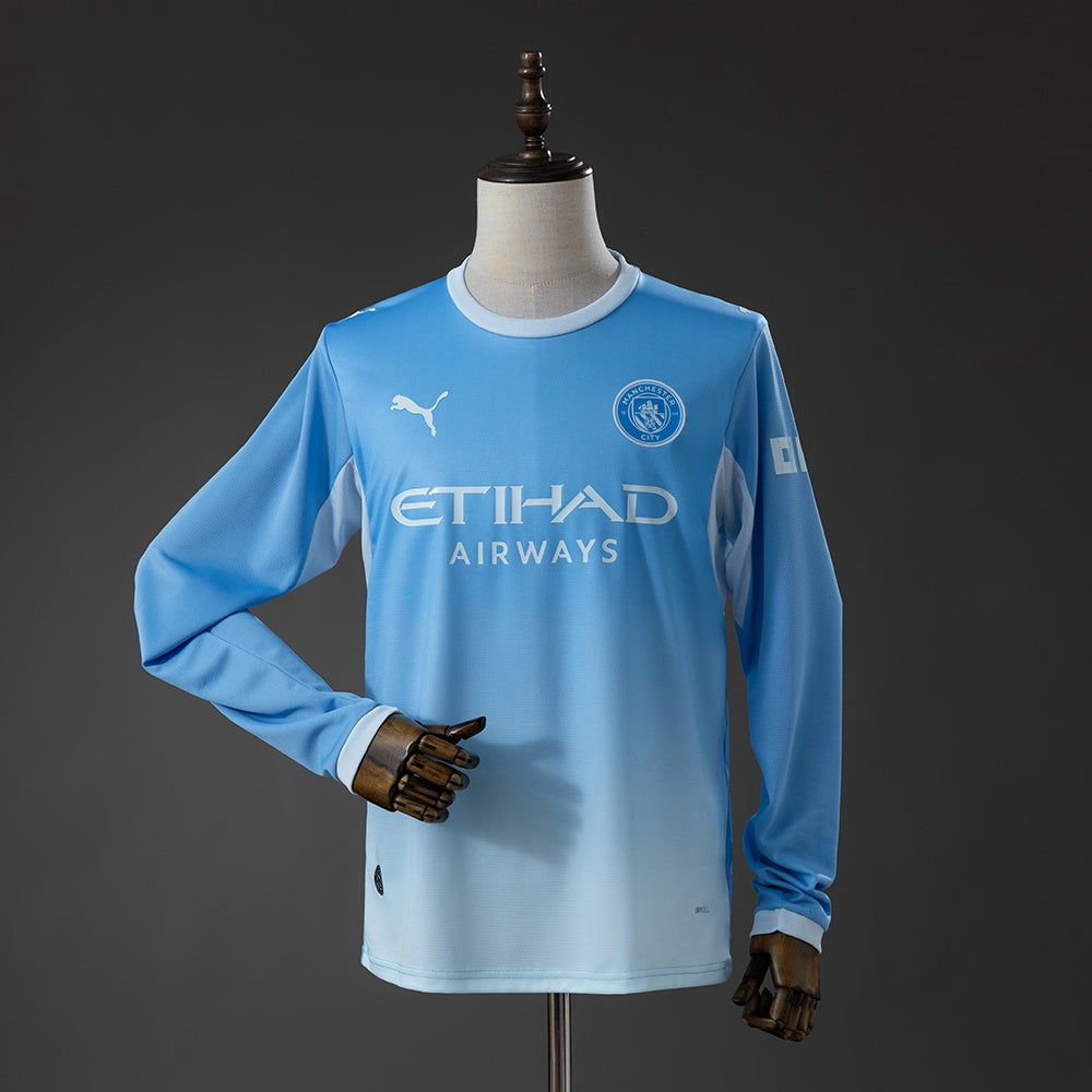 Camiseta Manchester City Local Manga Larga 26/27 Adultos