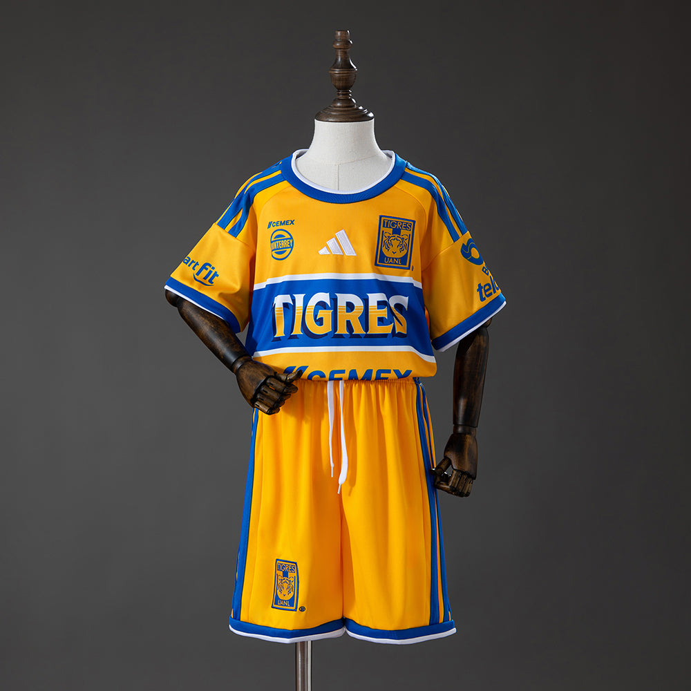 Camiseta + Short Tigres UANL Local 26/27 Niños