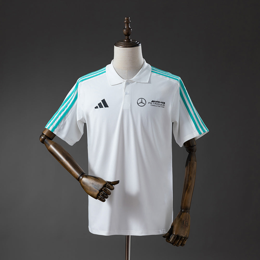 Camiseta Polo Mercedes-AMG 2025 Blanco